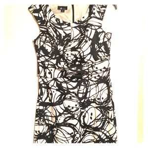 AB Studio black and white work dress